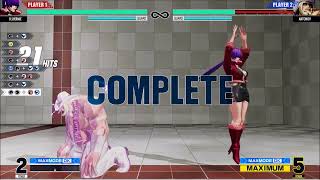 KOF XV  Orochi Shermie Combo Trials [upl. by Neelloj]