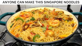 Delicious Singapore Noodles Recipe  Very Easy Chinese Noodles [upl. by Acul965]