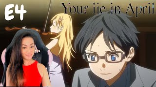 Is she sick  Your Lie in April Episode 4 Reaction  First Time Watching Anime Reaction [upl. by Ameer]