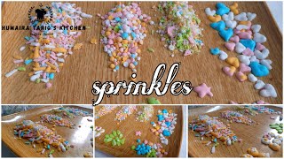 How to make sprinkles at home with 2 Ingredients Sprinkles at home Recipe by Humaira Tariqs Kitchen [upl. by Herriott]