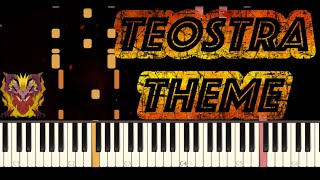 Teostra MHW Theme v2  Synthesia [upl. by Idnek915]