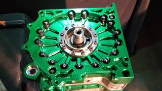 Building custom Billet Mazda Rotary Engine Peripheral Port 13b block Kyle Mohan Racing [upl. by Leuamme]