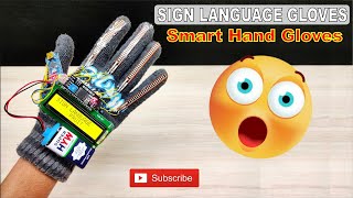 Sign Glove using Arduino  Sign Language Glove Arduino  Sign Language Arduino  Code Given [upl. by Masha]