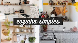 Cozinha simples e bonita  ideia de decoração [upl. by Aelaza]