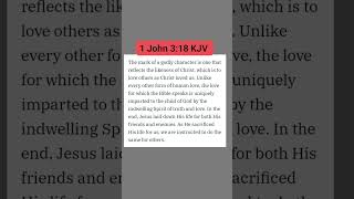 Is Your Love reflecting the likeness of Christ 1John3 scripture love verseoftheday Christ [upl. by Nobell]