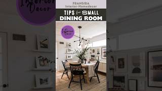 Tips for SMALL DINING ROOM Decorating Ideas smalldiningroom [upl. by Alleacim928]