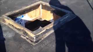 how to install new roof hatch on buiduproof [upl. by Isleen456]