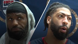 LeBron and Anthony Davis on Serbia game Its time to go [upl. by Zerep]