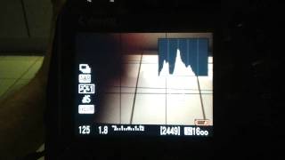 Canon EOS 450D  LiveView Histogramm [upl. by Oicafinob588]