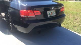 BMW 335i muffler delete catless downpipes cold start [upl. by Cj]