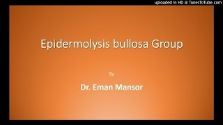 Bullous Diseases 4th Part Epidermolysis bullosa Group Study Dermatology [upl. by Nnateragram]