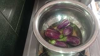 Bagara Baingan Recipe in Telugu  Hyderabadi Style Brinjal Recipe brinjal recipe telugu video [upl. by Oirasec]