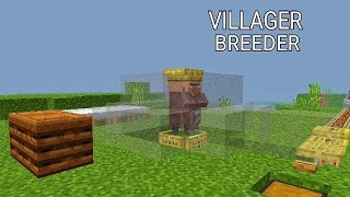 EASY TO MAKE VILLAGER BREEDER IN MINECRAFT  MCPE VILLAGER BREEDER IN 120 [upl. by Aguie]