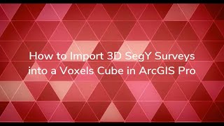 How to import seismic 3D data as a voxel cube in ArcGIS Pro [upl. by Anawek]