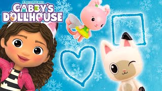 ❄️ SNOW DAY Learn to Draw Shapes with Gabby  GABBYS DOLLHOUSE TOYPLAY ADVENTURES [upl. by Euqenimod153]