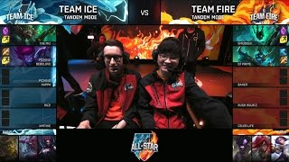 Baker Bjergsen  Faker   Team Ice vs Team Fire  Tandem Mode  ALL STAR 2016 [upl. by Levins]