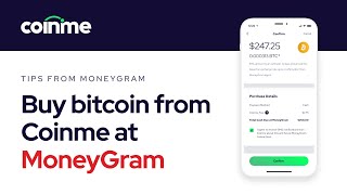 Buy bitcoin with cash from Coinme at MoneyGram [upl. by Deraj]