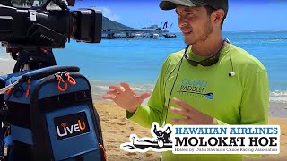 Hawaii Moloka’i Hoe Outrigger Canoe Race [upl. by Solracsiul]