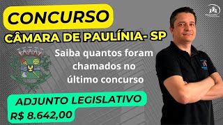 Concurso Câmara de Paulínia  Adjunto Legislativo  Mais de 8 mil  Saiba mais [upl. by Htrap]