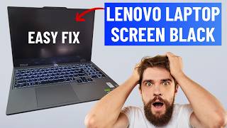 Fix Lenovo Laptop Black Screen But Turns On in 1 Minute [upl. by Joerg]