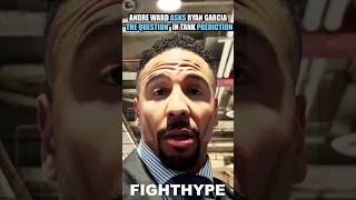 ANDRE WARD WARNS RYAN GARCIA ON quotTHE QUESTIONquot VS GERVONTA DAVIS amp PREDICTS WINNER [upl. by Fern]