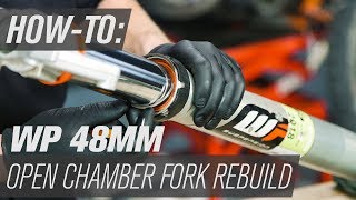 How To Rebuild Fork Seals on WP Open Chamber Forks with Spring Preload Adjuster [upl. by Enoyrt522]