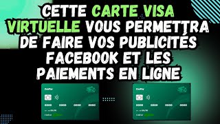 Faites vos paiement en ligne et des publicités Facebook en utilisant la carte visa virtuelle zuapay [upl. by Selie]