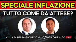 Speciale INFLAZIONE USA OGGI DATI CRUCIALI PER I MERCATI FINANZIARI [upl. by Oiragelo]