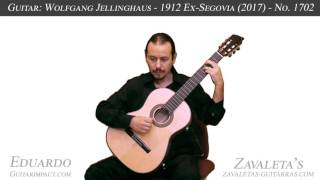 2017 W Jellinghaus mod 1912 ExSegovia no 1702 classical guitar [upl. by Colin]