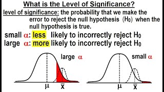 Statistics Ch 9 Hypothesis Testing 6 of 35 What is the Level of Significance [upl. by Nesilla]