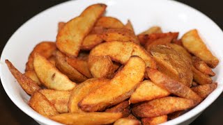 Spicy Potato Wedges Recipe Oven  Kentang Wedges [upl. by Ahtoelc]