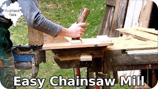 Mobiles Sägewerk optimiert  Eigenbau Sägewerk für Jeden  DIY Portable Alaskan Chainsaw Mill [upl. by Lytle623]