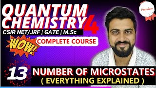 Quantum Chemistry 4  Lec  13  Determination of Microstates  CSIR NETJRF  GATE  MSc [upl. by Fleeman]