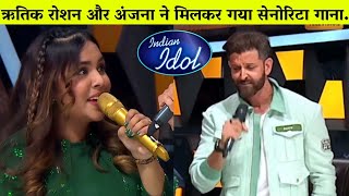 Hrithik Roshan and Anjana Padmanabhan Senorita SongAnjana Padmanabhan Performance in Indian idol [upl. by Assed]