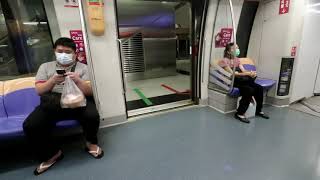 City Cam Singapore train ride from Harbourfront to Chinatown MRT station [upl. by Koressa]