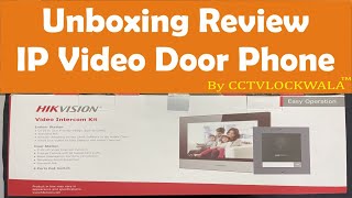 Hikvision IP Video Door Phone KIS602 unboxing review  VDP KIS602B hikvisionipvdp602 smartlock [upl. by Gotthard104]