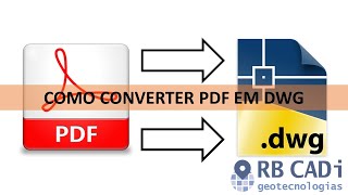 Como converter PDF em DWG [upl. by Anitnatsnoc]