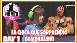 IMPRESIONANTECHICA SORPRENDE EN EL JAPÓN SÚPER PREMIER CON DHALSIM 🔥 [upl. by Munson278]