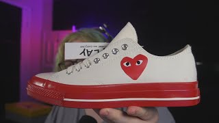 Converse quotCDGquot Review  DHGate Shoes Review  Is DHGate a SCAM [upl. by Eyaj]