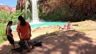 Havasu Falls A Stunning Waterfall in the Grand Canyon  hiking adventure havasupai travel [upl. by Nathan]