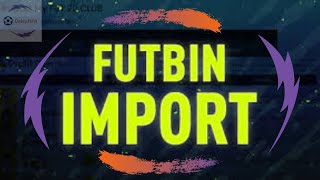 FIFA 21 FUTBIN CLUB IMPORT FEATURE TUTORIAL How to import your fut club [upl. by Eilrac]