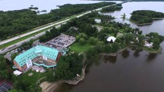 Drone video of Chateau Vaudreuil as of June 27 2015 [upl. by Wurtz]