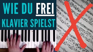 Wie Du FREI Klavier spielst SIMPLER DENKPROZESS🤩 [upl. by Dang]