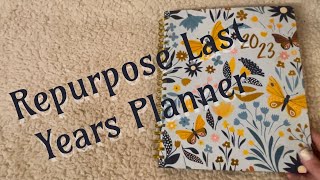 Repurposing your old planner with nothing but scraps junk journal style [upl. by Ihc]