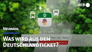 Was wird aus dem Deutschlandticket  AFP [upl. by Nueoras]