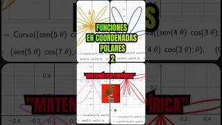 FUNCIONES EN COORDENADAS POLARES 2 grafica polares shorts [upl. by Yojenitsirk]