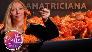 Pasta Amatriciana 🍝  Authentic Italian Recipe 🇮🇹 [upl. by Einaoj963]