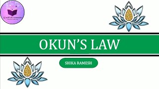 Okuns Law in Macroeconomics [upl. by Cirdahc]