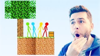 REACTING TO AMAZING ANIMATION Vs MINECRAFT  SKYBLOCK Vs STICKMAN Minecraft Animation [upl. by Sonny]