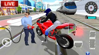 ✅3D Driving Class Simulator  Bullet Train Vs Motorbike  Bike Driving Game  Android Gameplay [upl. by Kiefer]